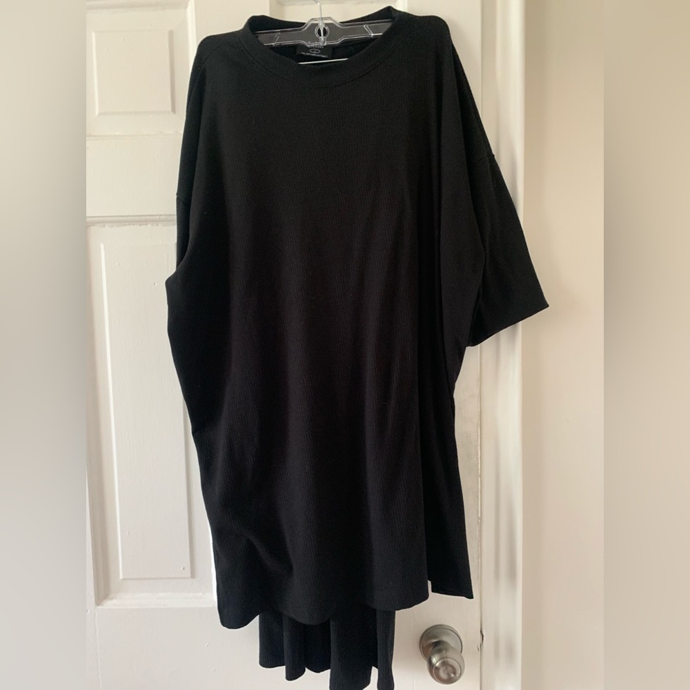 DRESSED IN LALA: LALA ORIGINAL Lex Ribbed Playsuit in Black